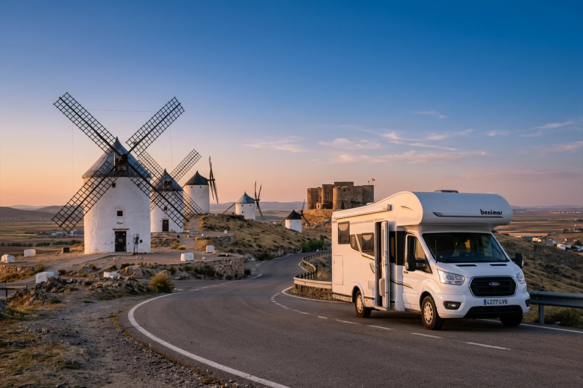 Ruta por pueblos de Castilla La Mancha en autocaravanas