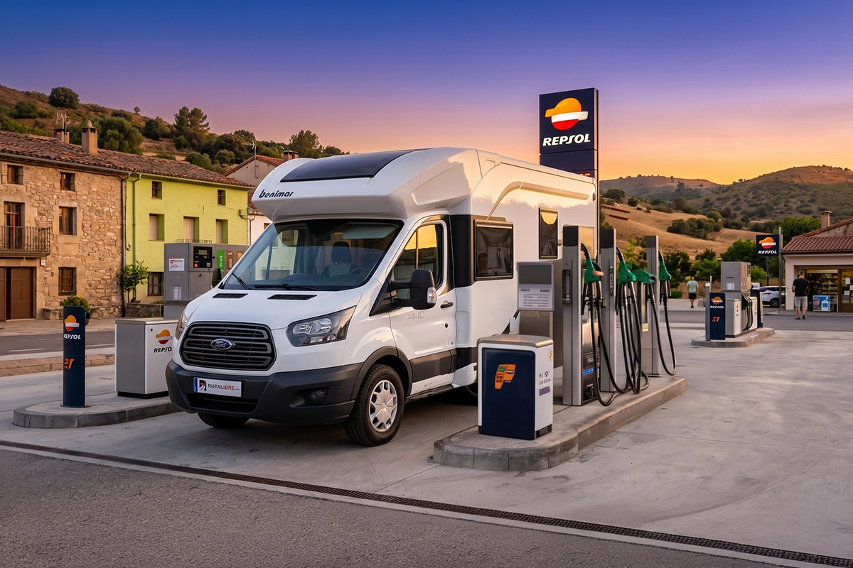 Consumo de combustible de una autocaravana
