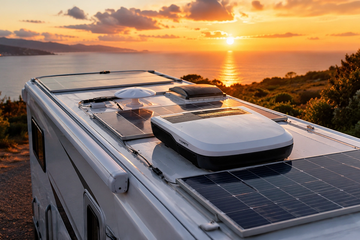Adaptación de aire acondicionado en habitáculo de autocaravana en NacCaravan Madrid